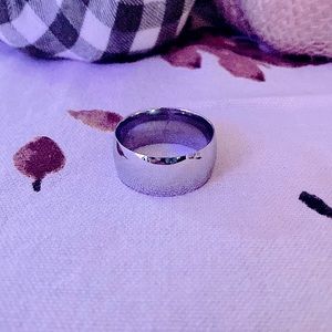 EUC) Mens Titanium Silver Band